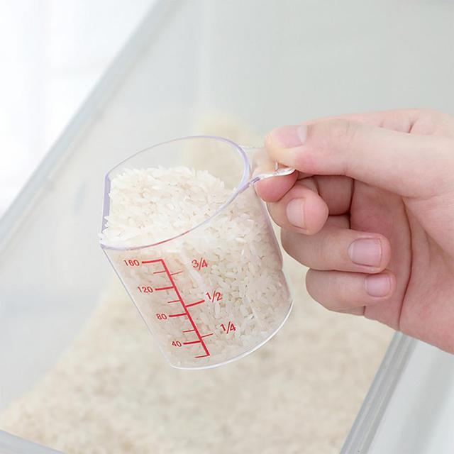 Small Measuring Cup with Milliliter Markings Measuring Cup Compact Kitchen  Precision Rice Measuring Cup with Handle